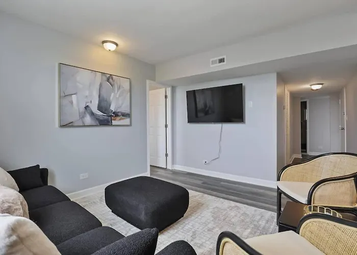 Apartamento Cozy Chic 4bd 2ba Penthouse *